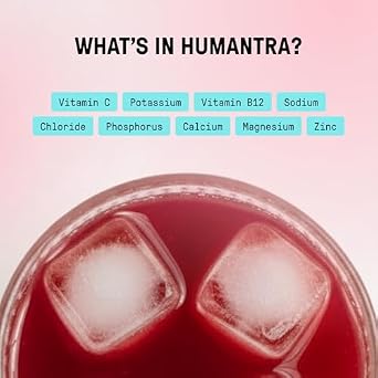 Humantra Electrolytes Powder - Black Cherry & Lychee Flavor, 40ct - Powdered Hydration Sachets - Plant-Based Electrolyte Powder with 6 Electrolytes - Vegan, Sugar Free, Gluten Free