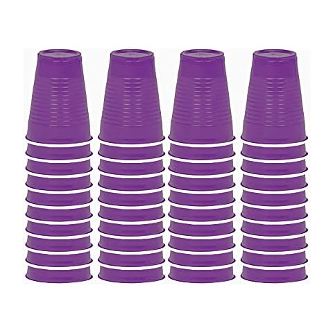 Comfy Mate Party Plastic Drink Cups - Purple Cover