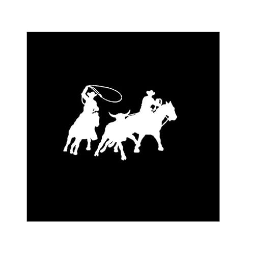 Team Roping Rodeo Western Cowboy Car Sticker for Laptop Bottle Truck Phone Vehicle Paint