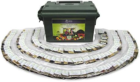 Garden Seeds Vegetable Variety Pack for Planting - Grow 125 Varieties of Heirloom Non GMO Quick Sprouting Veggies - Premium ​Seed Vault by Victory Gardens