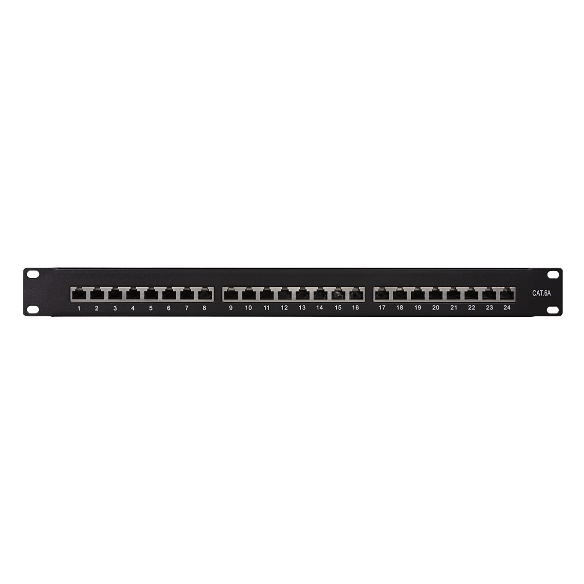 Logilink 19 Panel De Conexiones Zoll Cat.6A, 24 Puertos, Negro