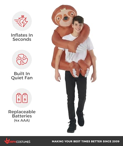 Disfraz Inflable de Perezoso para Niños miniatura 2