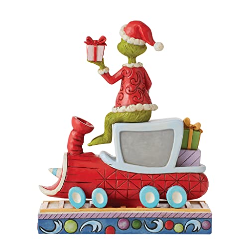 Enesco Jim Shore Grinch On Train Figurine Figurine, Multicolor,red, 8.1 Inches - Image 3