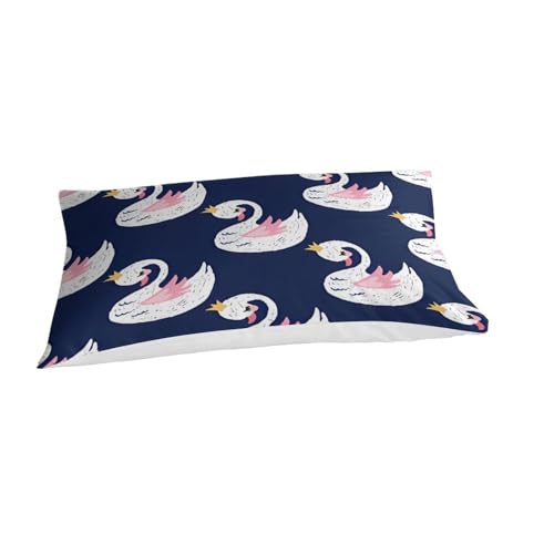 Housse de couette microfibre de qualité supérieure motif cygne 3d - 6