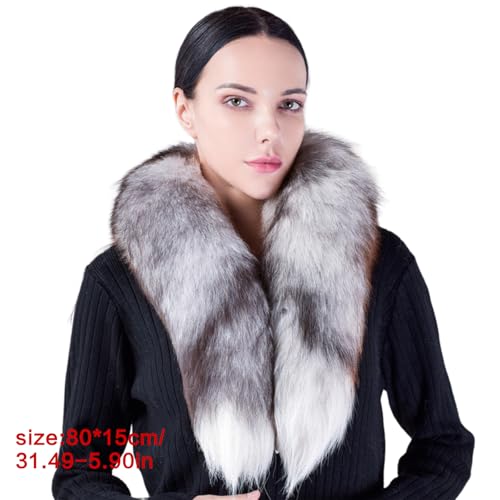 Robe de soirée sublimée par ce cache-cou en fourrure doux - 4