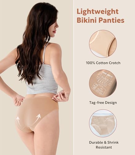 Image of DAVID ARCHY Womens Underwear, Bamboo Rayon Underwear Panties Moisture Wicking Panties, Soft Breathable, 4 Pack