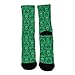 CWECVWE Boy's Classic Polyester Socks, Fashion Dress Decor Socks, Moisture Wicking Socks, Sports Running Socks Compatible with Saint Patricks Day Hat And Shamrock Clover Pattern Green Checkered