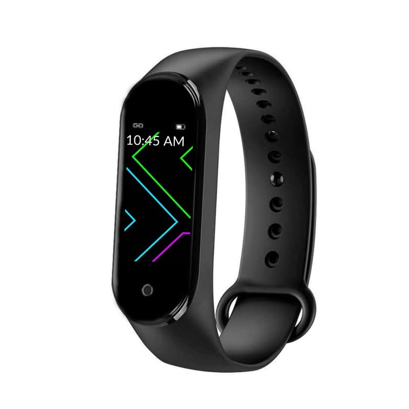 Mabron { 𝐍𝐨𝐯𝐞𝐦𝐛𝐞𝐫 𝐒𝐚𝐥𝐞 with 15 𝐘𝐞𝐚𝐫𝐬 Warranty ) M4 Band Bluetooth Health Wrist Smart Band Monitor|SmartHealth for Men & Women Activity Fitness Tracker_M75
