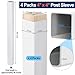 Suzile 4 Pcs 4 x 4 Post Sleeve Outdoor Vinyl Post Cover Column Wraps for Porch Weatherproof Mailbox Post Cover Post Protector for Mailboxes Porches Deck Fences Patios, 4 x 4 x 48 Inch (White)