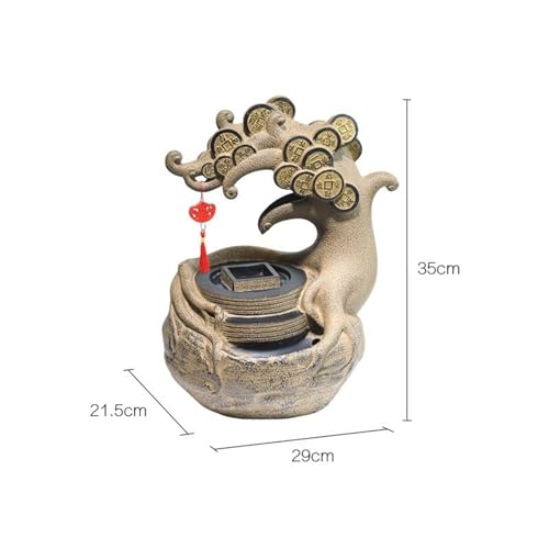 Fuente de agua de estilo chino para reducir el estrés laboral en oficinas 3