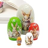 Regalo Ideale: Le matriosche di legno arricchiscono l'esperienza di con una fusione unica di tradizione e creatività, perfette per sorprendere famiglia, amici o bambini durante le festività come la Pasqua e la primavera, offrendo un oggetto speciale e coinvolgente.
