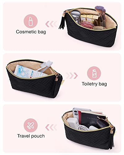 Image of ALPHABITA Foldable Travel Duffel Bag, bagsmart Large Capacity Folding Travel Bag, Travel Lightweight Waterproof Carry Luggage Bag (Black-1pcs)