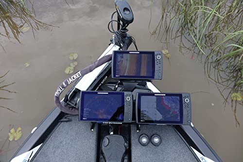 Image of PROcise DEK-It Fish Finder Mount for Boats, Triple Unit Stacker Mount Adapter for DEK-It Fish Finder and Depth Finder Mounts, Marine-Grade Aluminum, Durable, Secure and Rust-Proof