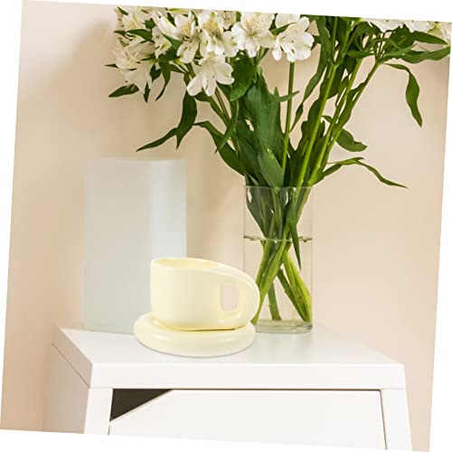 Tasse pour thé fleurie blanche céramique micro-ondes résistante - 4