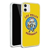 Breaking Bad Los Pollos Hermanos Protective Slim Fit Hybrid Rubber Bumper Case Fits Apple iPhone 8, 8 Plus, X, 11, 11 Pro,11 Pro Max