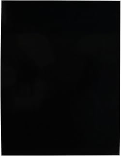 3-Ply 9.5x12 Inch Guitar and Bass Material Blank Pick Guard Scratch Plate Sheet for Jazz Precision Bass Blank Strat Tele Electric Guitar Scratch Plate Material DIY Replacement Backplate(Black)