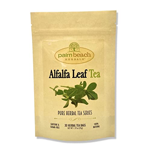Palm Beach Medicinal Herbs - Alfalfa Leaf Tea - Pure Herbal Tea Series, 30ct