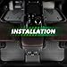 for Volkswagen Tiguan Floor Mats 2018 2019 2020 2021 2022 2023 2024 Car Mats for VW Tiguan Accessories All Weather Floor Mats Cargo Liner 2018-2024
