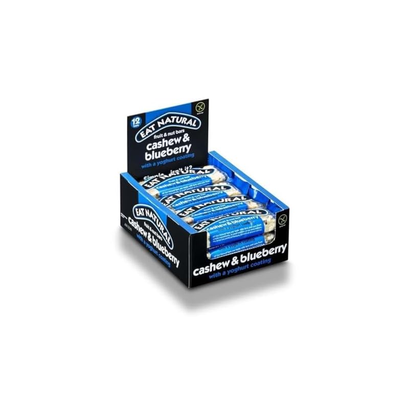Eat Natural Cashew & Blueberry Bar With a Yoghurt Coating 12x40g