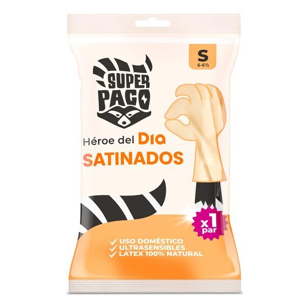 DIA SUPER PACO guantes satinados talla S bolsa 1 par