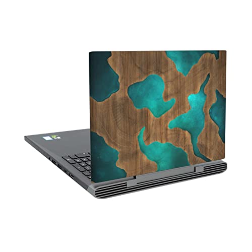 Protection Anti-Rayures Dell Inspiron 15 7000 P65F - Skin Autocollant Vinyle Aqua Bois Alyn Spiller