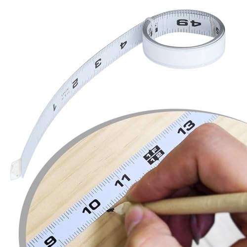 Cinta Métrica Adhesiva de Acero Carbono 4 pies 48 pulgadas miniatura 3