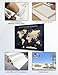 IPIC - World Map Canvas Painting for Wall Decor, Pinnable Travel Map, 30
