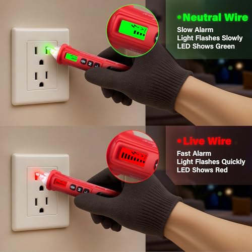 image for DIYSELF Non Contact Voltage Tester Pen, Dual Sensitivity 12V/48V-1000V