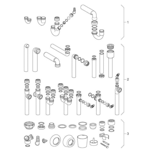 Geberit Ausgussbecken-Ablauf d 50 mm weiss in PP mit Anschlussgewinde 152741111