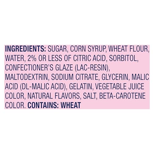 Sweetarts Tangy Candy Soft & Chewy Ropes Cherry Punch Flavour 15 Rope Pack 255.1g Bag