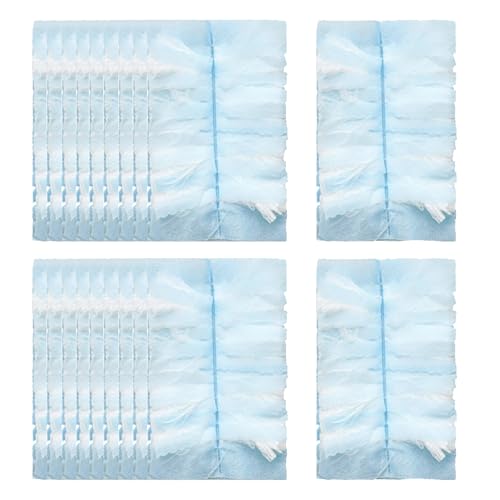 20 Pcs Electrostatic Duster Replacement Core Fluffy DusterRefills Compatible With Flash Dust Magnet FlashDuster Flash Dust Magnet Refill Flash Magnetic Duster For CleaningBlue&White