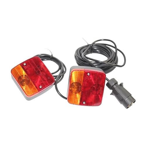 Feux arrière pour remorque 12V avec réflecteur LED et câble 7 broches 10M