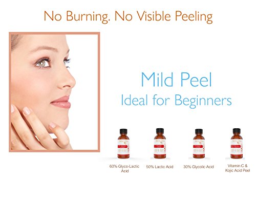 Glyco-Lactic Acid 60% Gel Peel Including After Peel Neutralizer Facial Peel Contains Glycolic Acid Retinol Vitamin C Kojic Acid Licorice Bearberry Tea Mulberry. Perfect Mild Strength Chemical Peel - Thumbnail 6