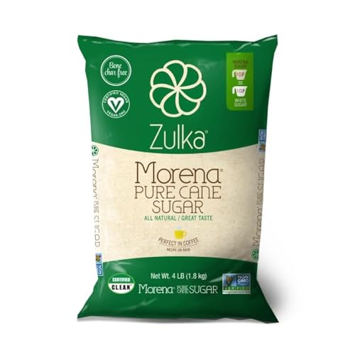 Zulka Pure Evaporated Cane Juice Sugar 4 Lb