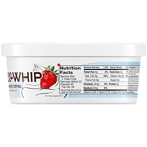 So Delicious Dairy Free Cocowhip Original, Vegan, Non-Gmo Project Verified, 9 Oz. Tub #TOP7