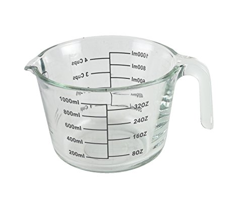Farberware 4-Cup Borosilicate Glass Wet and Dry Measuring Cup with Oversized Measurements, Clear by Farberware - Image 4