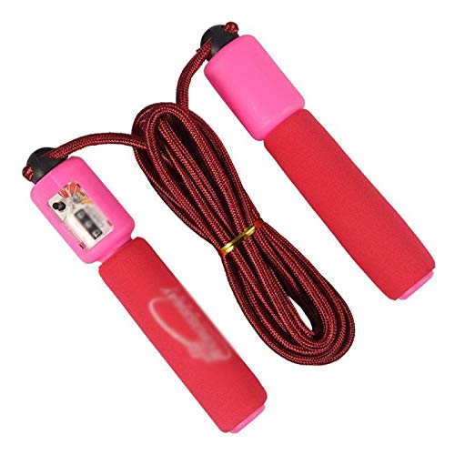 Cuerda de velocidad con contador para fitness y salto ajustable