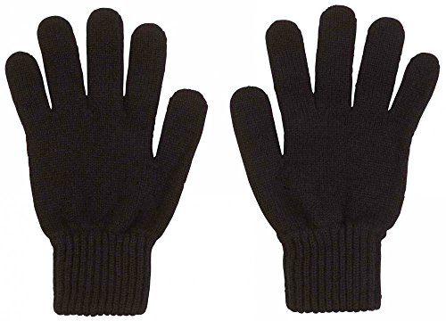 Gants noirs pour femme en taille unique accessoire chaud et élégant