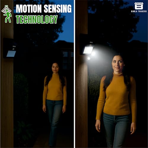 Image of Btag Smart Sun-Powered LED Motion Sensor Light - Energy Efficient & Weatherproof for Driveway, Garden, and Pathways (SL008 Pack of 3)