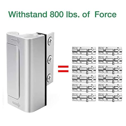 2 x Home Security Door Lock - Easy to Install & Use Childproof Door Reinforcement Lock (2 Pack) - 12 x Stronger Than a Conventional Dead Bolt - Image 5