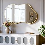NEUWEABY Espejo de Pared Irregular, Espejo asimétrico 50 x 90 cm Espejos de...