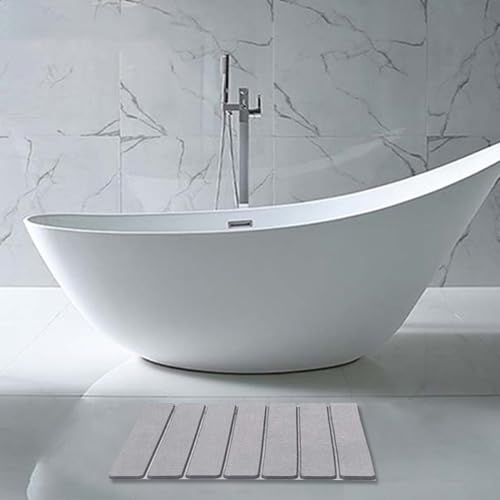 Estera de baño de piedra para ducha absorbente y antideslizante multiuso 4