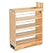 Rev-A-Shelf - 448-BCBBSC-8C - 8 in. Pull-Out Wood Base Cabinet Organizer with Ball-Bearing Soft-Close Slides