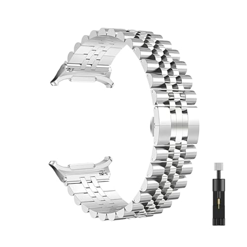 [PLYYQZM] �X�e�����X�|�X�g���b�v .Sam su ng �ɍ��� Galaxy Watch Ultra 47 �~�����[�g�������o�^�t���C�o�b�N�������\�ȃ��X�g�o���h �ɓK�p(Silver)