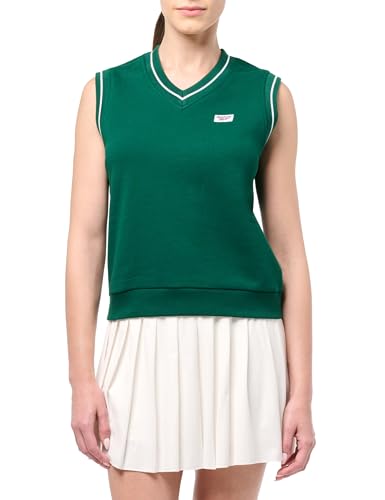 Reebok Colete Esportivo Clássico Feminino, Verde escuro, P