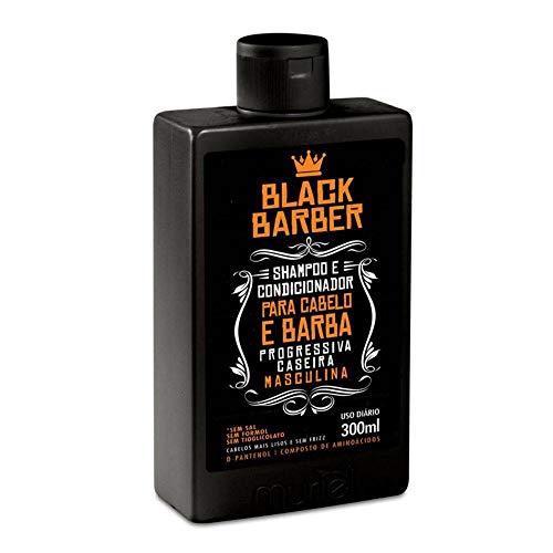 Black Barber Shampoo e Condicionador 300ml, Muriel