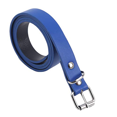 Women's Skinny Waist Belt with Buckle Adjustable for Pants Dress Jeans,Blue