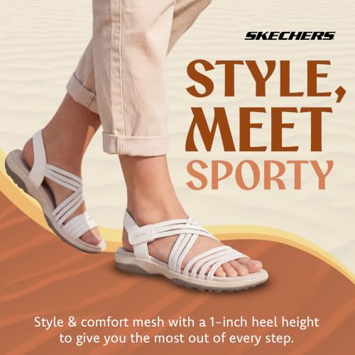 Image of Skechers Women's Reggae Slim - Sunnyside 2.0 | Skechers Memory Foam, Machine Washable, Stretch Fit, Vegan, Adjustable Strap