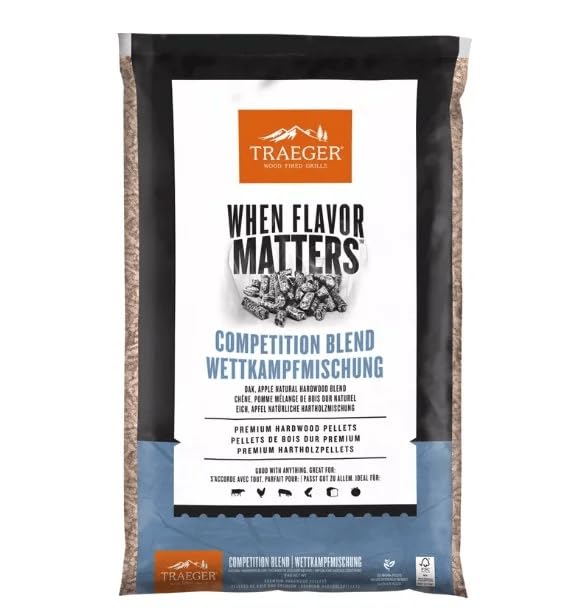 Traeger Competition Blend Wood Pellets 9kg FSC