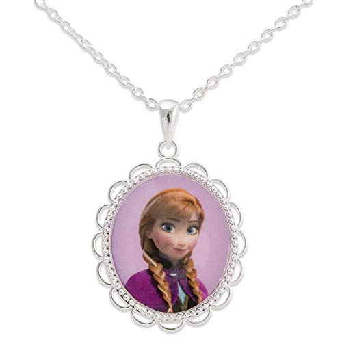 Disney Frozen II Necklace - Frozen Necklace with Anna or Elsa Pendant Jewelry - Frozen Jewelry